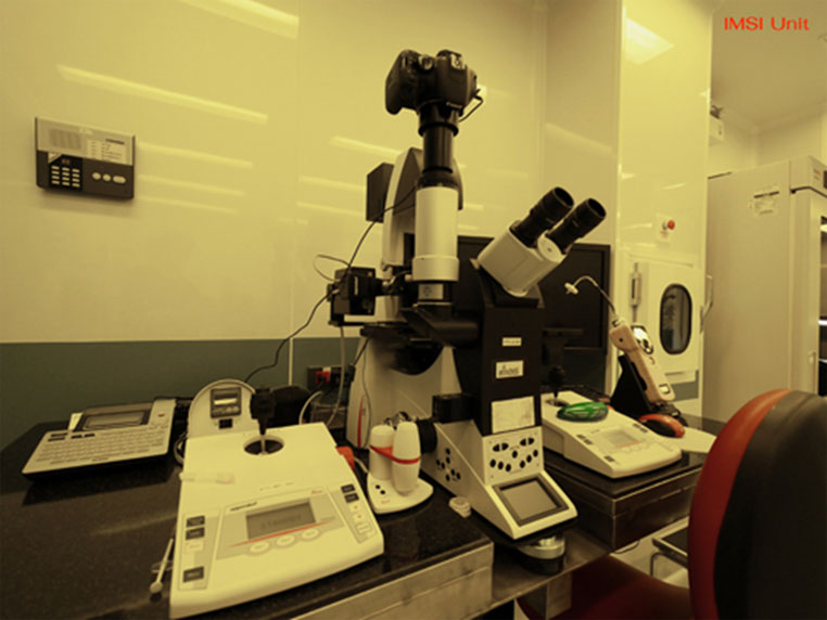 16000倍放大显微镜，IMSI (胞浆内选择性单精子注入)能够在ICSI的基础上选择到更完整的精子